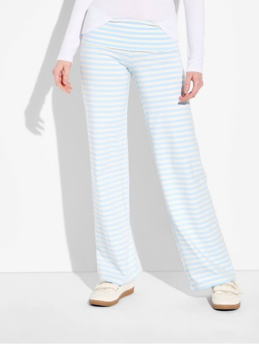 Women's Soft Cotton Low-Rise Straight Leg Pull-On Pants - Wild Fable
